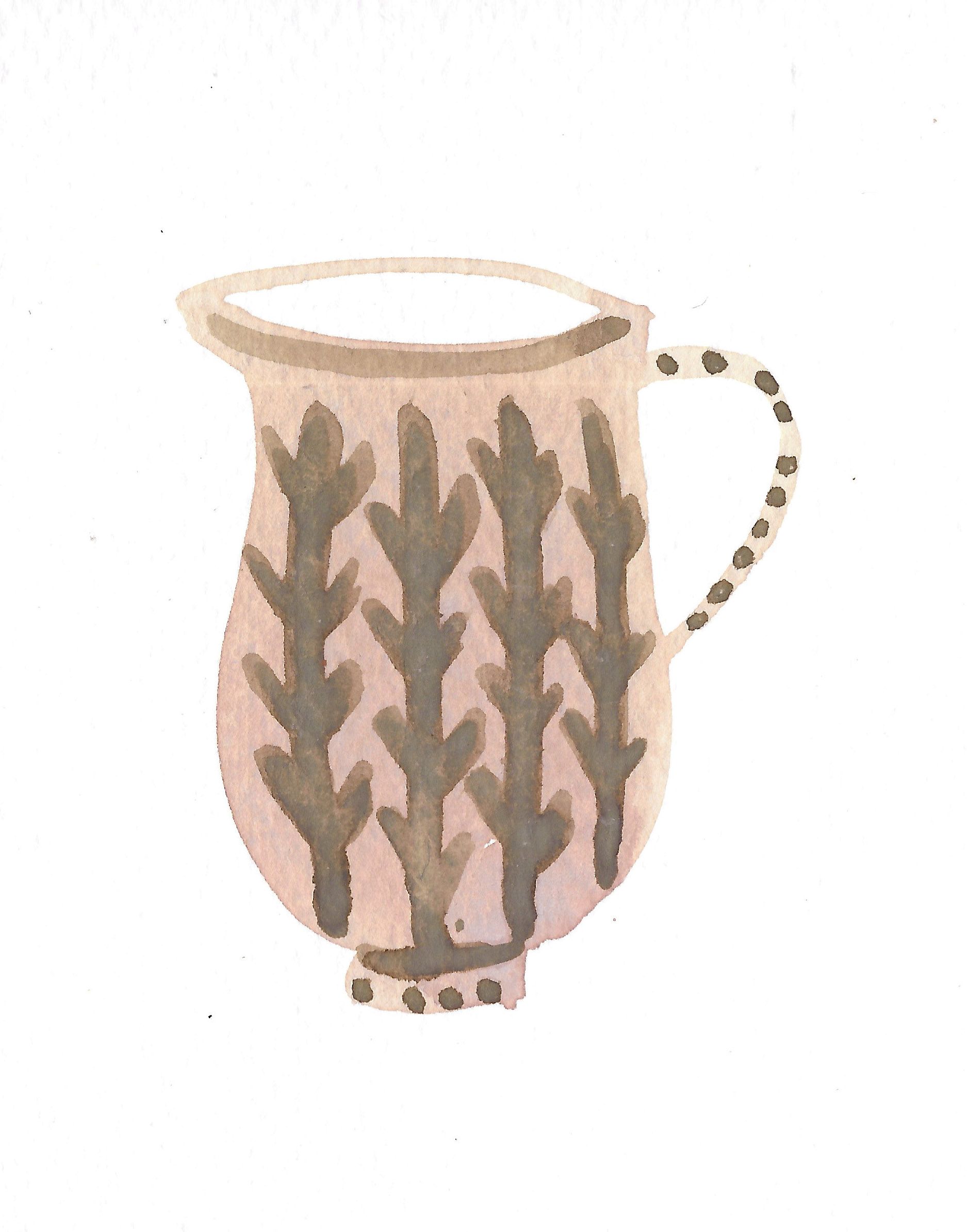 Pink Jug Illustration